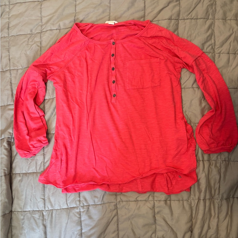 caslon pink long sleeve shirt